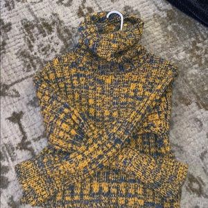 Urban outfitters yellow blue sweater